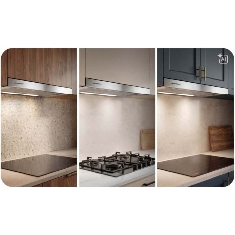 Okap teleskopowy kuchenny podszafkowy 50 cm Berdsen BT-242 inox