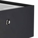 Szafka nocna wisząca szuflady oświetlenie LED USB ładowanie głośnik Bluetooth czarna