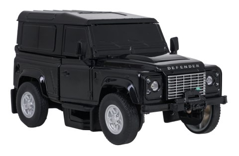 Autko Metalowe/Robot 2w1 1:32 Land Rover Defender Czarny RASTAR
