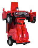 Autko Metalowe/Robot 2w1 1:32 Land Rover Defender Czerwony RASTAR