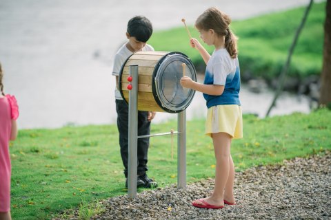CLASSIC WORLD EDU Bębenek XXL 1 szt. Instrument Perkusja Ogrodowa