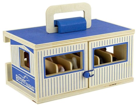 Drewniana stajnia +6 figurek koni SKALA 1:32 FARMA Breyer Horses ZA6720
