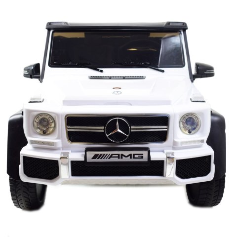 MEGA POJAZD- ORYGINALNY MERCEDES G63, NAPĘD 6X6, MIĘKKIE KOŁA, MIĘKKIE SIEDZENIE, SIEDZENIE DLA RODZICA, 12v14AH/ABL-1801