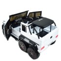 MEGA POJAZD- ORYGINALNY MERCEDES G63, NAPĘD 6X6, MIĘKKIE KOŁA, MIĘKKIE SIEDZENIE, SIEDZENIE DLA RODZICA, 12v14AH/ABL-1801