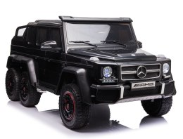 MEGA POJAZD- ORYGINALNY MERCEDES G63, NAPĘD 6X6, MIĘKKIE KOŁA, MIĘKKIE SIEDZENIE, SIEDZENIE DLA RODZICA, 12v14AH/ABL-1801