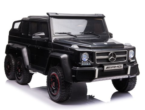 MEGA POJAZD- ORYGINALNY MERCEDES G63, NAPĘD 6X6, MIĘKKIE KOŁA, MIĘKKIE SIEDZENIE, SIEDZENIE DLA RODZICA, 12v14AH/ABL-1801