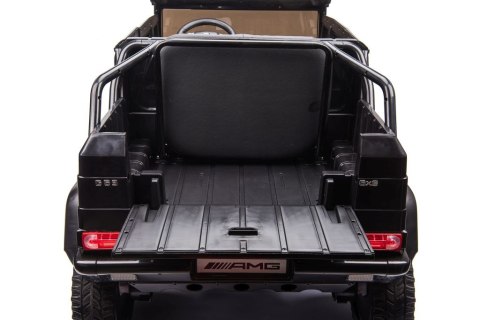 MEGA POJAZD- ORYGINALNY MERCEDES G63, NAPĘD 6X6, MIĘKKIE KOŁA, MIĘKKIE SIEDZENIE, SIEDZENIE DLA RODZICA, 12v14AH/ABL-1801