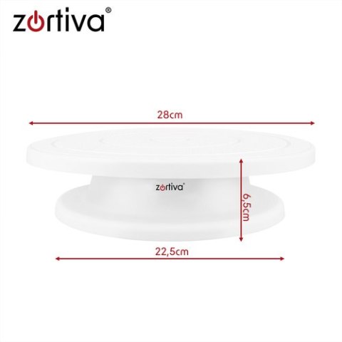 Patera obrotowa + 3 szpatułki do dekoracji ciast