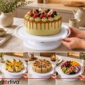 Patera obrotowa + 3 szpatułki do dekoracji ciast