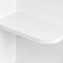 Toaletka kosmetyczna z lustrem i oświetleniem LED 3 barwy półki szuflada taboret ModernHome