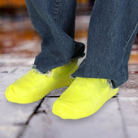 Ochraniacze na buty wodoodporne kalosze S żółte roz. 26-34