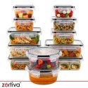 Pojemnik na żywność - zestaw 12 sztuk Zortiva