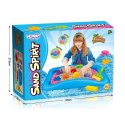WOOPIE Magiczny Piasek Kinetyczny Zestaw Basen Foremki 3+
