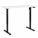 Biurko elektryczne 140x60 cm podnoszone regulacja wysokości 72-118 cm biały blat ModernHome