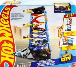 Mattel HKX43 Hot Wheels City Wyścigowa Wieża 2w1 Tor Zjeżdzalnia