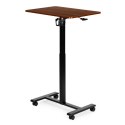 Mobilne biurko 70x48 cm stolik pod laptopa regulacja wysokości 71,5-112 cm drewniany blat ModernHome