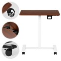 Mobilne biurko regulowane 70x48 cm stolik pod laptopa regulacja wysokości 71,5-112 cm ModernHome