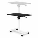 Mobilne biurko regulowane 70x48 cm stolik pod laptopa regulacja wysokości 71,5-112 cm ModernHome