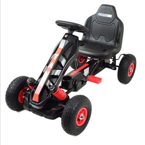 NAJNOWSZY GOKART NA PEDAŁY "TANK", KOŁA POMPOWANE, HAMULCE/G23