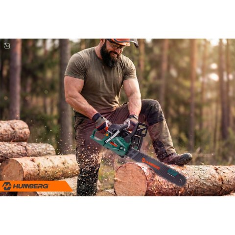 Piła spalinowa łańcuchowa pilarka do drewna 16" Humberg HM-665 + olej