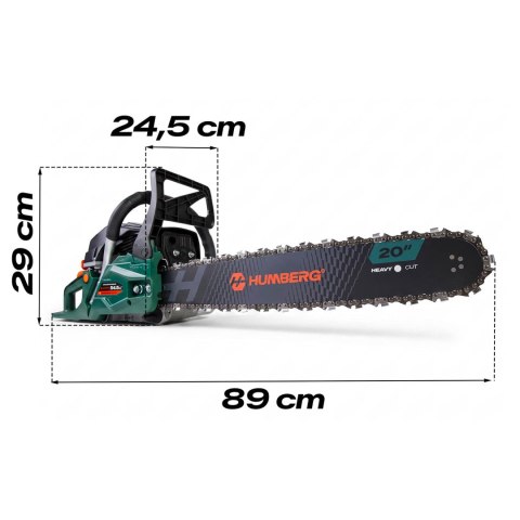 Piła spalinowa łańcuchowa pilarka do drewna 16" Humberg HM-665 + olej