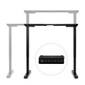 Stelaż biurka elektryczny regulacja wysokości 72-120 cm blat do 160 cm czarny ModernHome