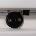 Szafka nocna wisząca szuflady oświetlenie LED USB ładowanie głośnik Bluetoot ecru
