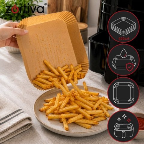 Wkład papierowy do frytkownicy 20cm 400szt Zortiva
