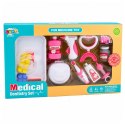 Zestaw Małego Dentysty Stomatologa Szczoteczka z Wibracjami Różowy 15 el.