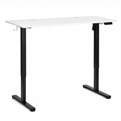Biurko elektryczne 120x60 cm podnoszone regulacja wysokości 72-118 cm biały blat ModernHome