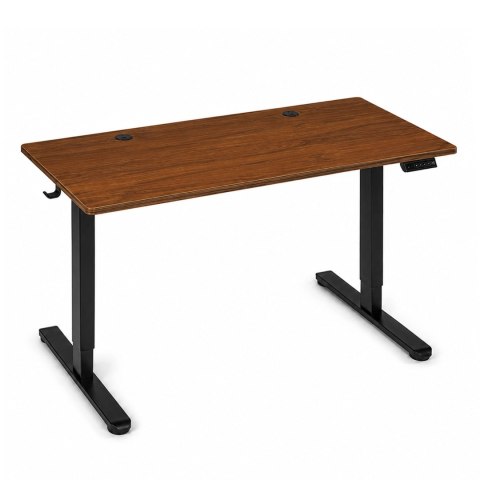 Biurko elektryczne 120x60 cm podnoszone regulacja wysokości 72-118 cm ciemny dąb ModernHome