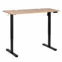 Biurko elektryczne 120x60 cm podnoszone regulacja wysokości 72-118 cm jasny dąb ModernHome