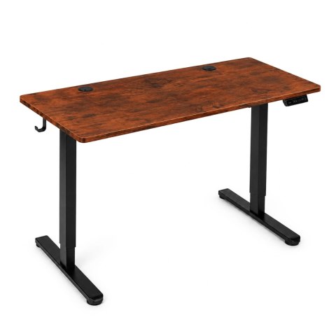 Biurko elektryczne 120x60 cm podnoszone regulacja wysokości 72-118 cm postarzany dąb ModernHome