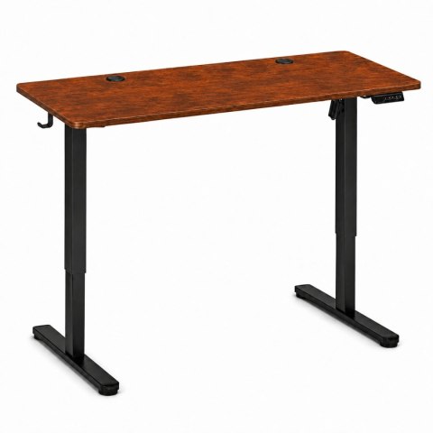 Biurko elektryczne 120x60 cm podnoszone regulacja wysokości 72-118 cm postarzany dąb ModernHome
