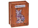 Drewniane puzzle KOT 2w1 Skarbonka wykreślana - VINTAGE A3 195ele ZA6553