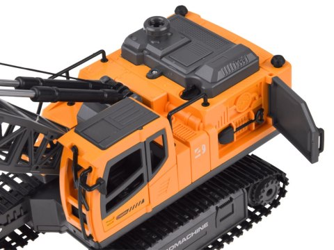 Dźwig zdalnie sterowany Ruchome ramie z opuszczaną liną + para wodna RC0793