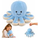 Pluszowa Ośmiornica Maskotka Przytulanka Sprężyste Macki Niebieska 30 cm