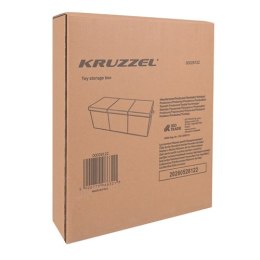 Skrzynia na zabawki - czarna Kruzzel