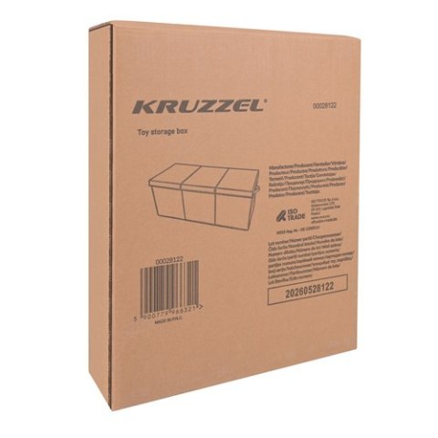 Skrzynia na zabawki - czarna Kruzzel
