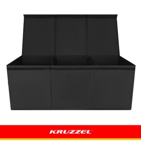 Skrzynia na zabawki - czarna Kruzzel