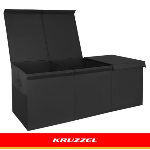 Skrzynia na zabawki - czarna Kruzzel