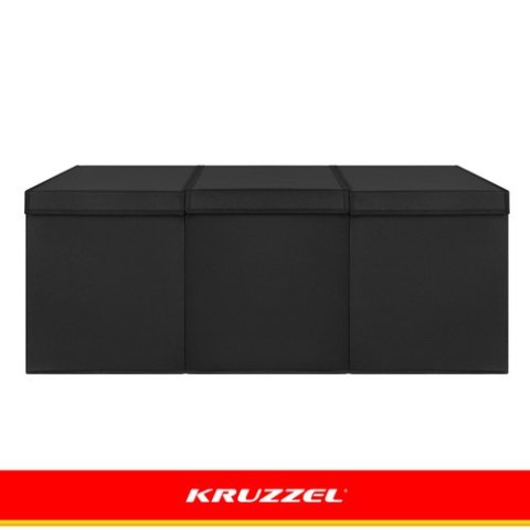 Skrzynia na zabawki - czarna Kruzzel