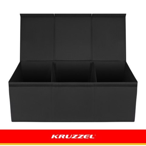 Skrzynia na zabawki - czarna Kruzzel