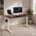 Stelaż biurka elektryczny regulacja wysokości 72-118 cm blat do 160 cm biały ModernHome