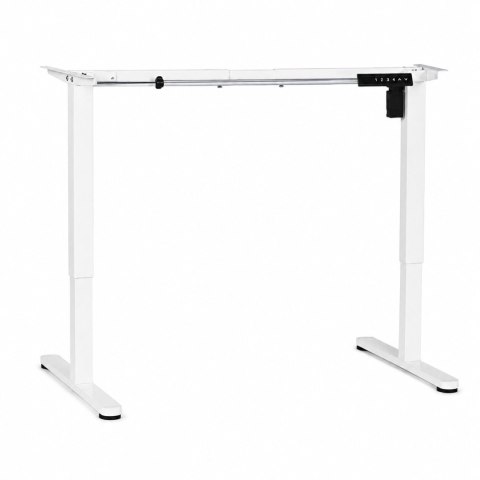 Stelaż biurka elektryczny regulacja wysokości 72-118 cm blat do 160 cm biały ModernHome