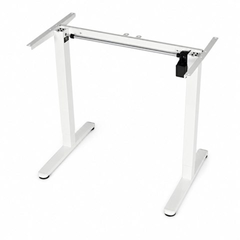 Stelaż biurka elektryczny regulacja wysokości 72-118 cm blat do 160 cm biały ModernHome