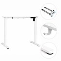 Stelaż biurka elektryczny regulacja wysokości 72-118 cm blat do 160 cm biały ModernHome