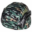 Zestaw żołnierza militarny hełm walkie talkie lornetka latarka