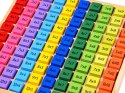 Drewniana Tabliczka mnożenia - edukacyjna układanka matematyczna ZA6357