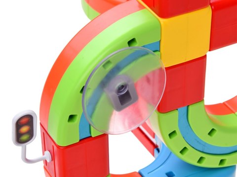 KLOCKI MAGNETYCZNE Tor magnetyczny dla pociągów - 178ele kolejka DIY ZA6331